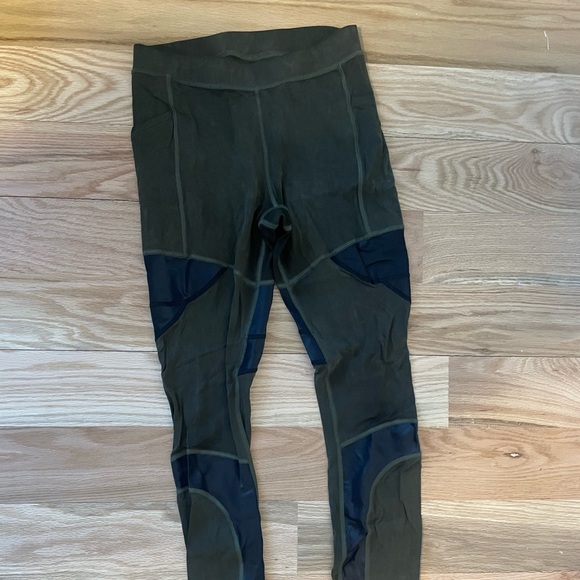 Suede-like with mesh detailing lululemon lab leggings - Picture 2 of 3